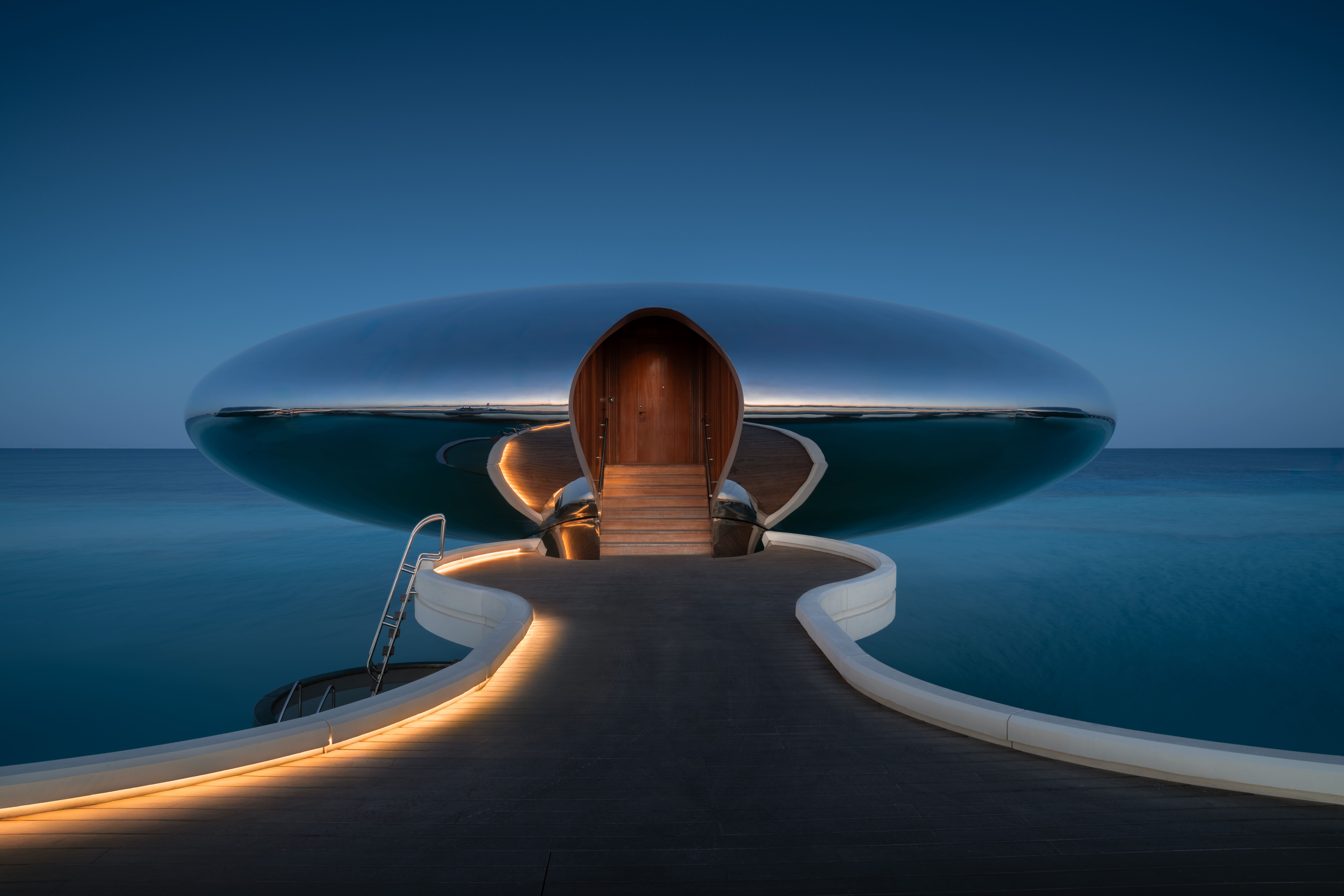 Shebara luxury resort in Red Sea Saudi Arabia showcasing immersive coastal hospitality lighting by LEDFlex